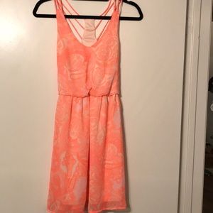 Coral dress
